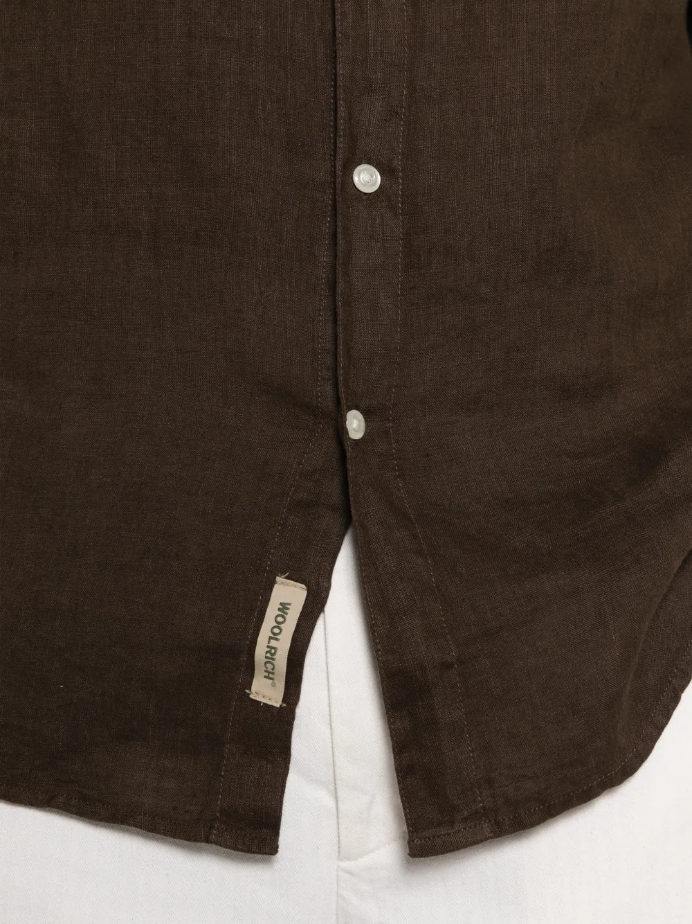 Woolrich Button-down overhemd Bruin
