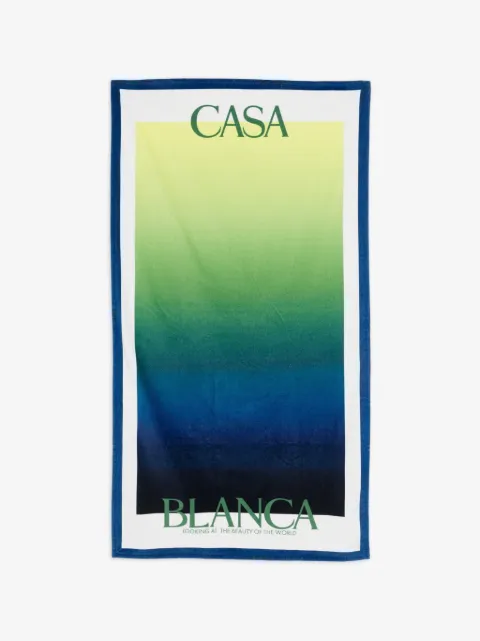 Casablanca logo-detail beach towel