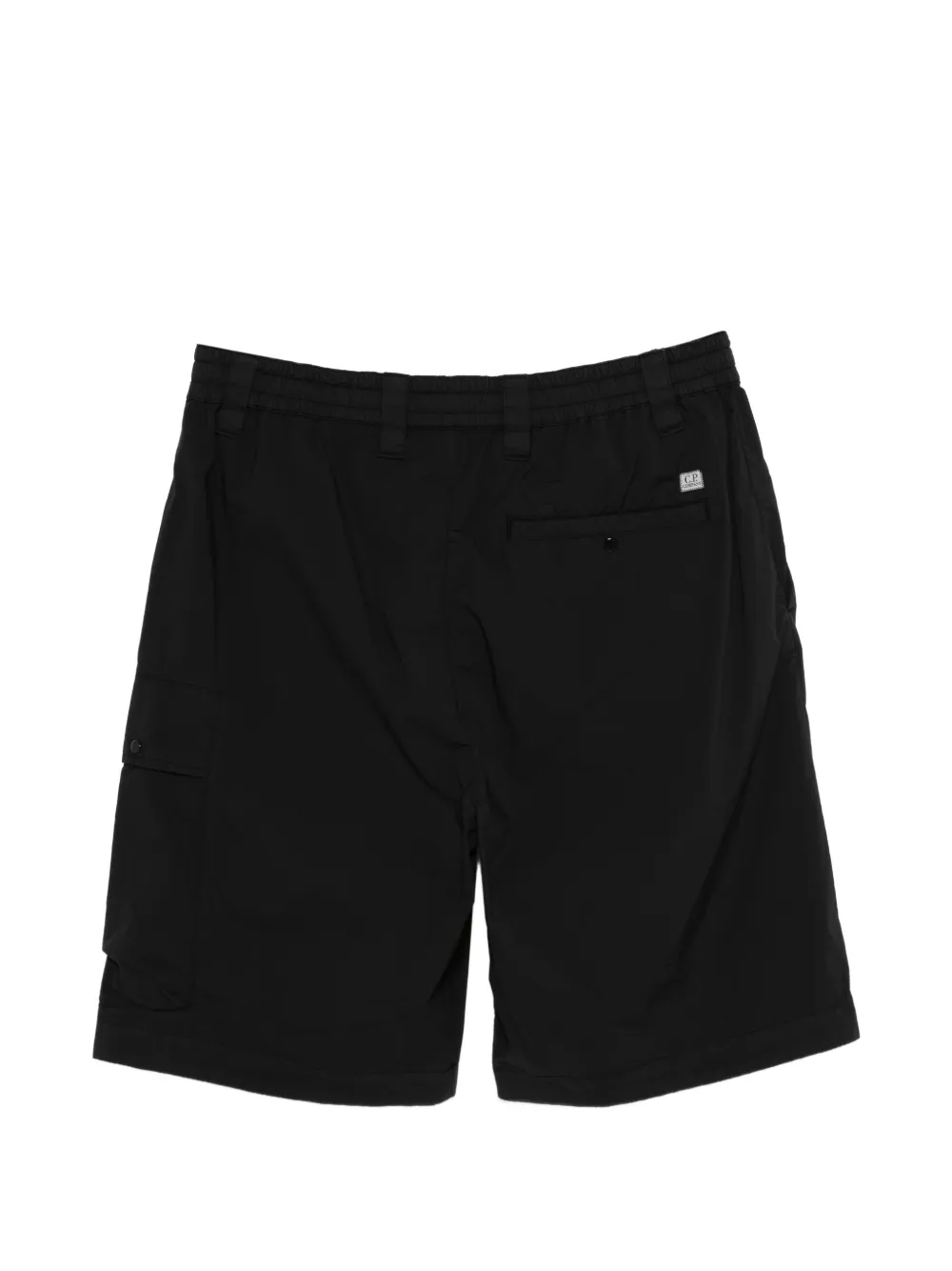 C.P. Company 50 Fili Lens ruimvallende stretch cargo shorts Zwart