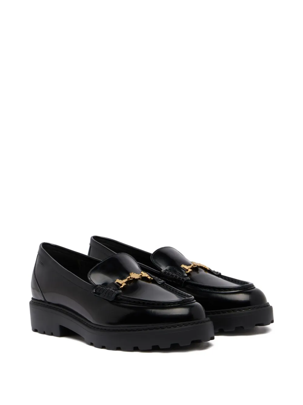 Bally Gusto horsebit loafers met chunky zool Zwart