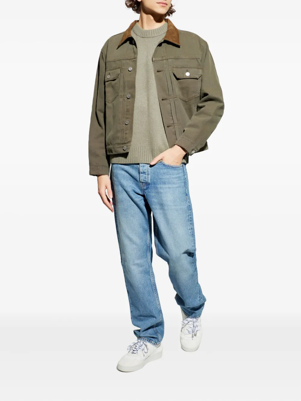 FRAME chest-pockets collared jacket | Denim Jackets | Image 2