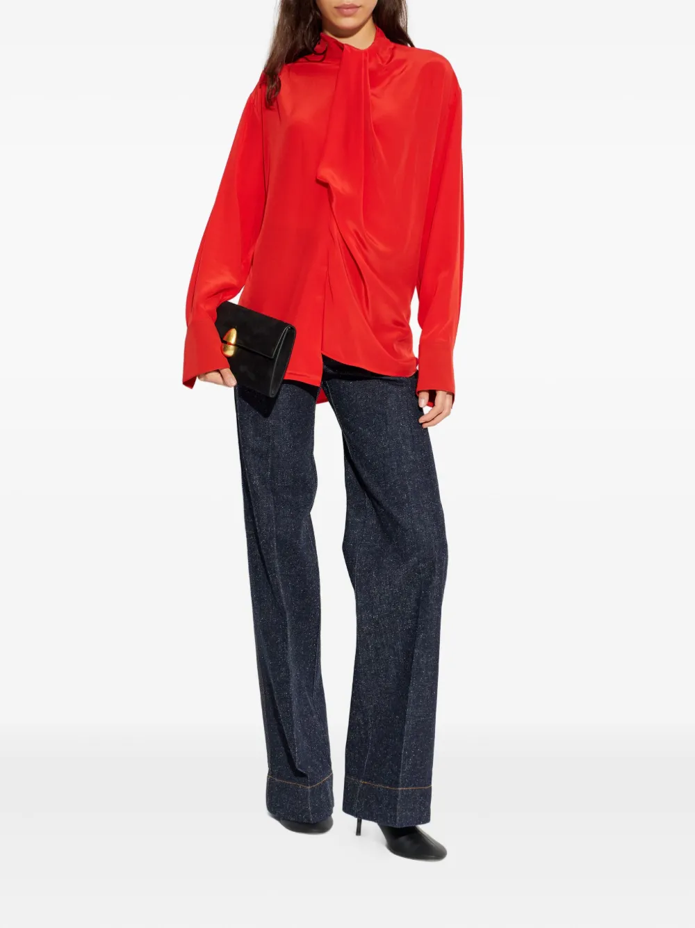 Victoria Beckham patch-pocket jeans - Blauw