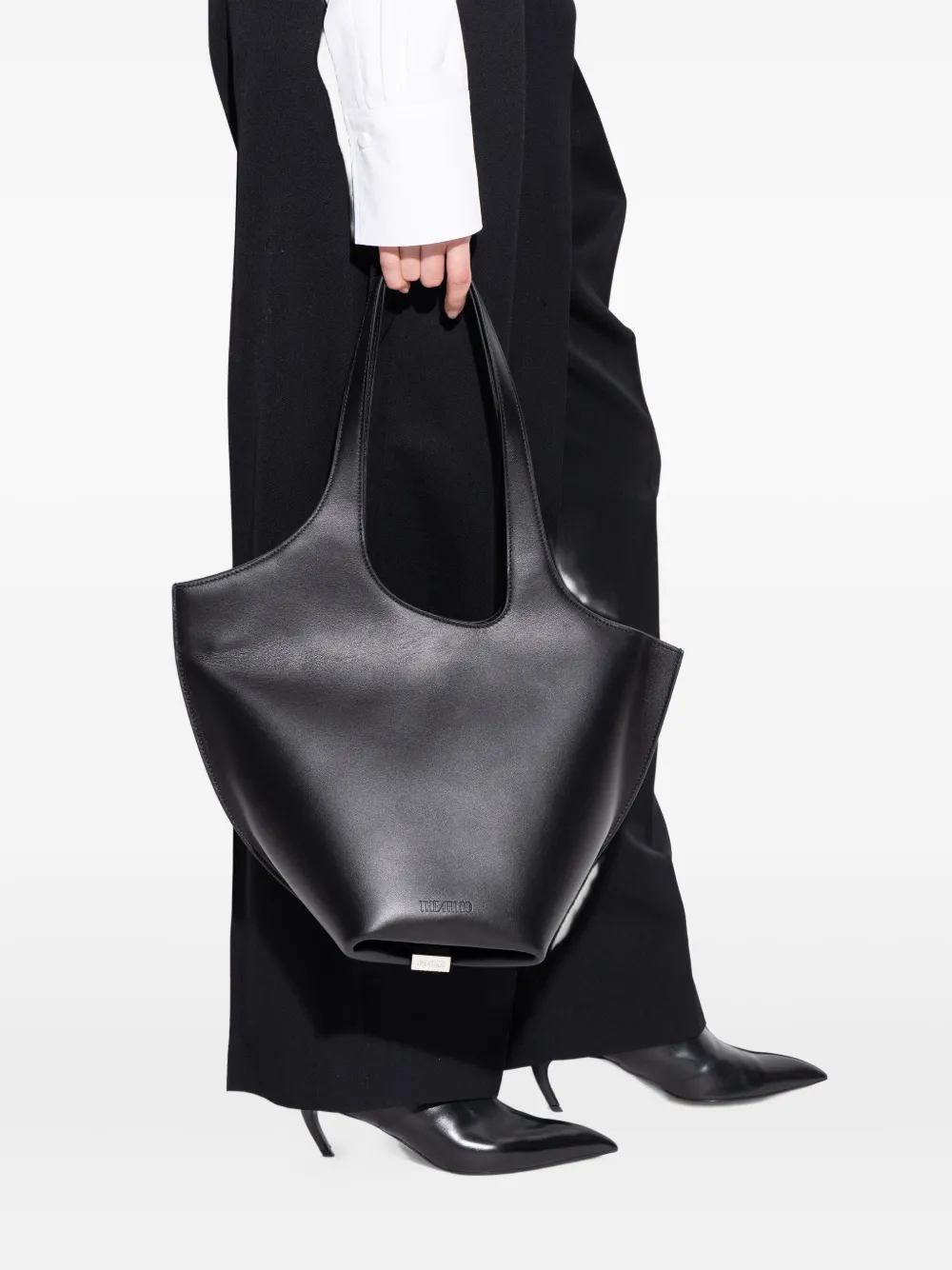 The Attico medium La Scoop tote bag - Zwart