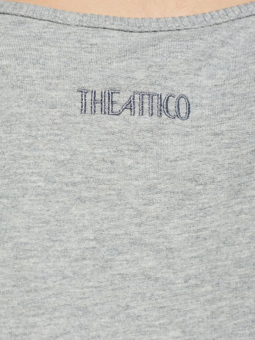 Attico Mini Sleeveless Dress In Gray