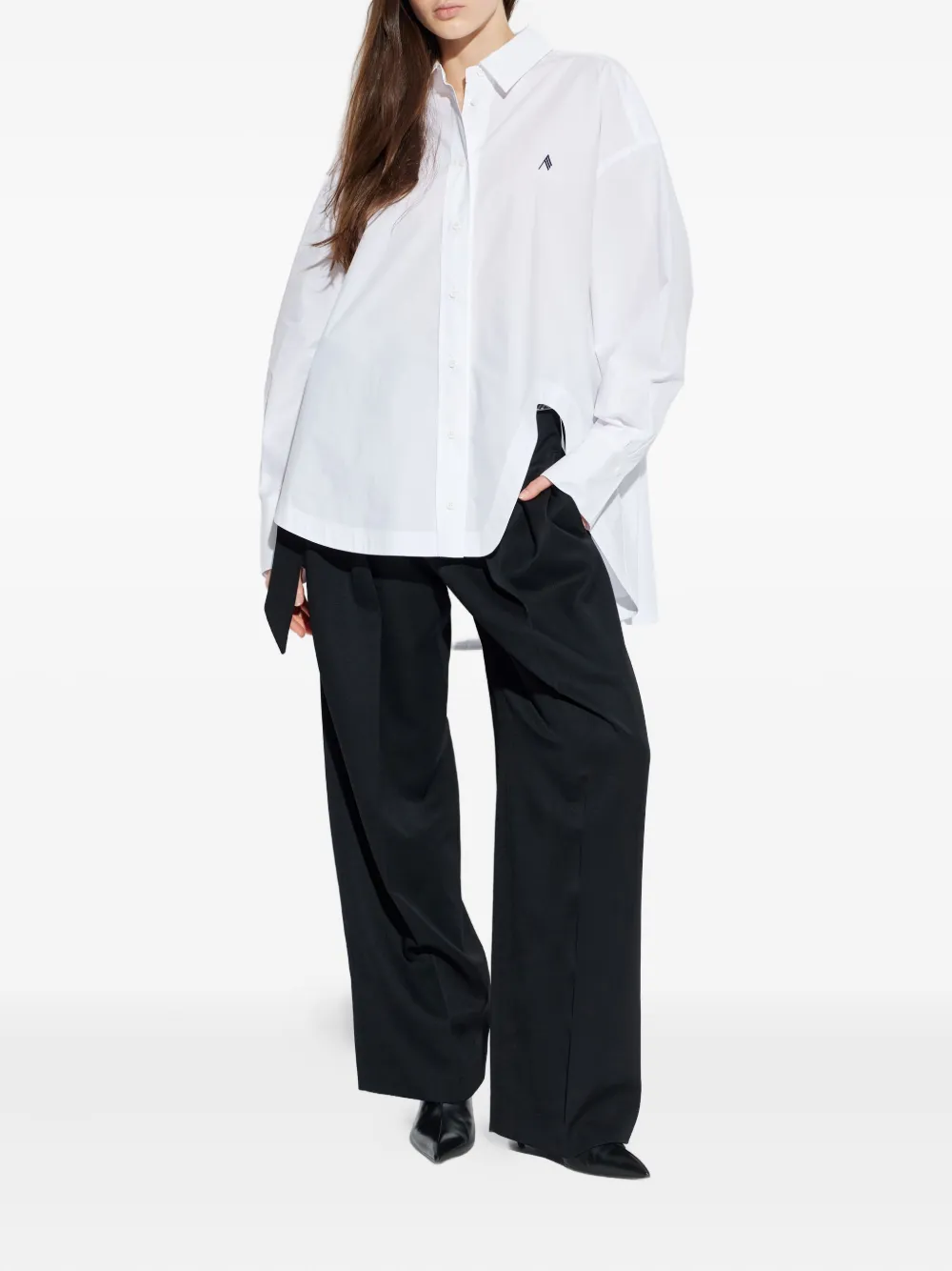 The Attico Diana shirt - Wit
