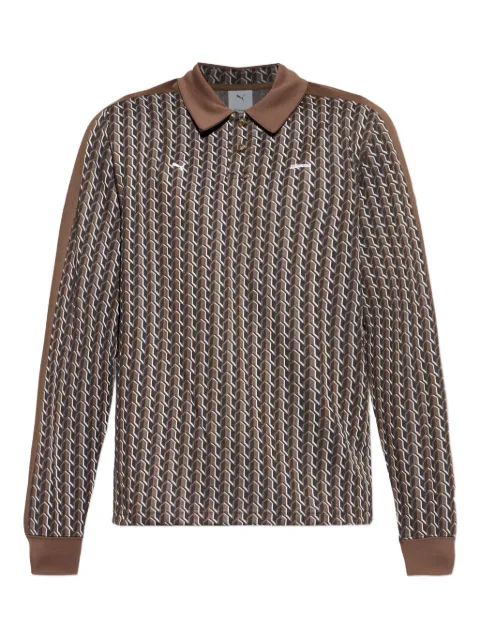 PUMA x JJJJound patterned polo shirt