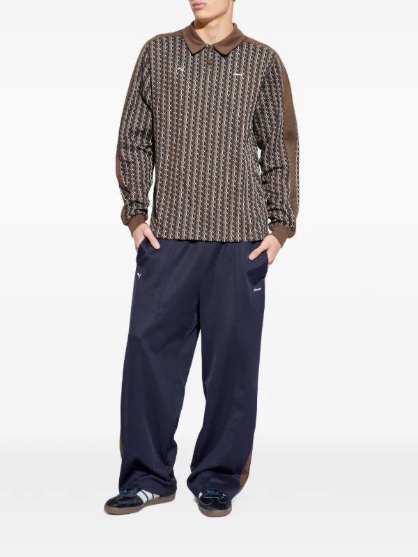 PUMA x JJJJound Patterned Polo Shirt | Brown | FARFETCH ZA