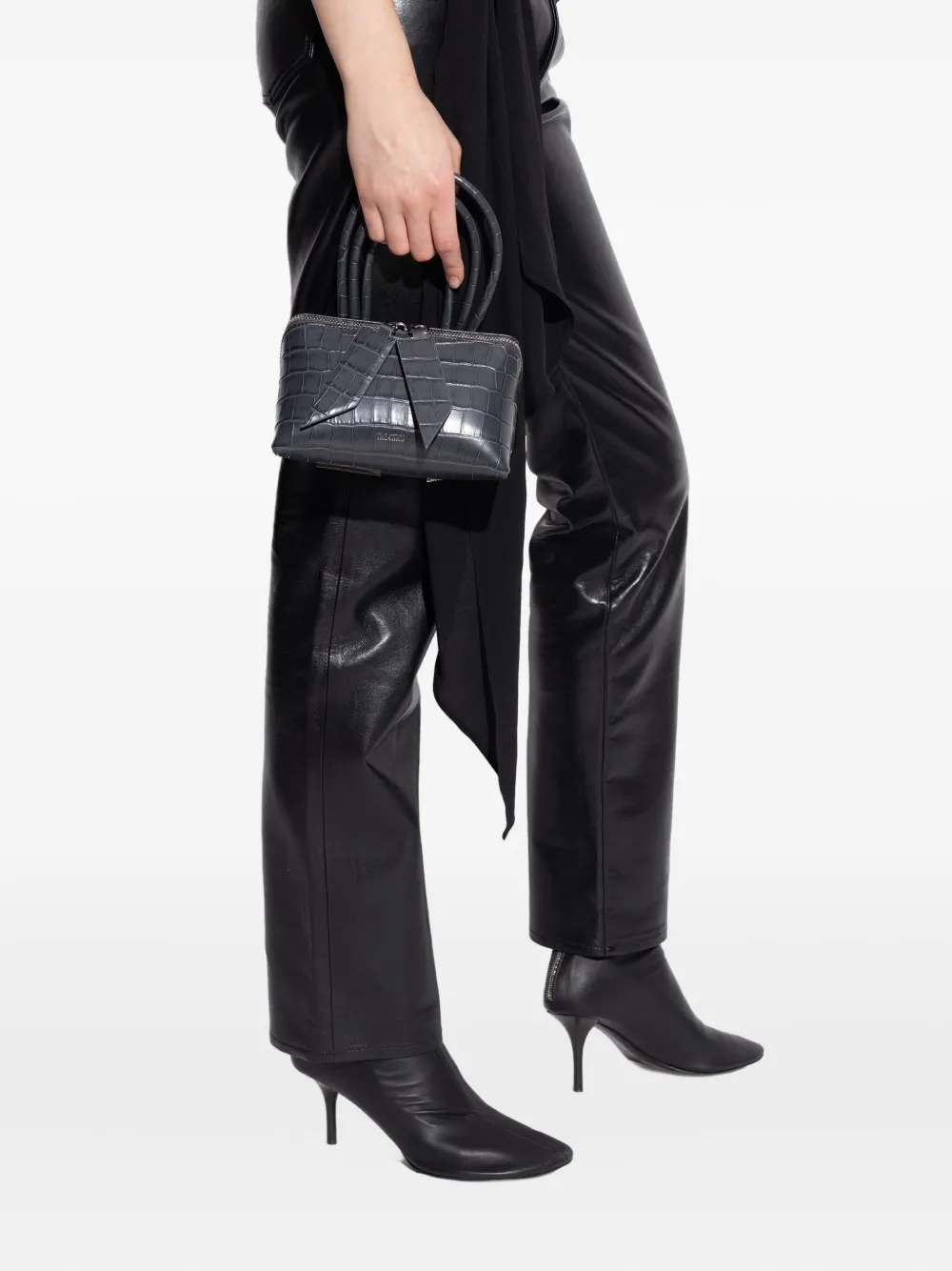 The Attico mini Friday tote bag - Grijs