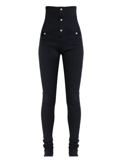 The Attico button ribbed trousers
