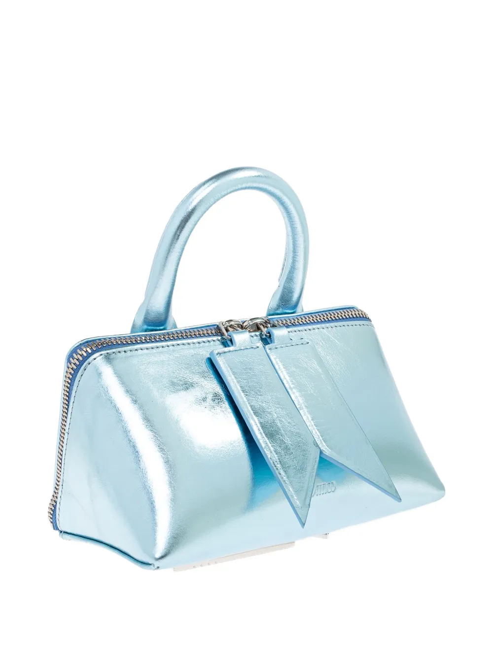 Attico Mini Friday Tote Bag In Blue