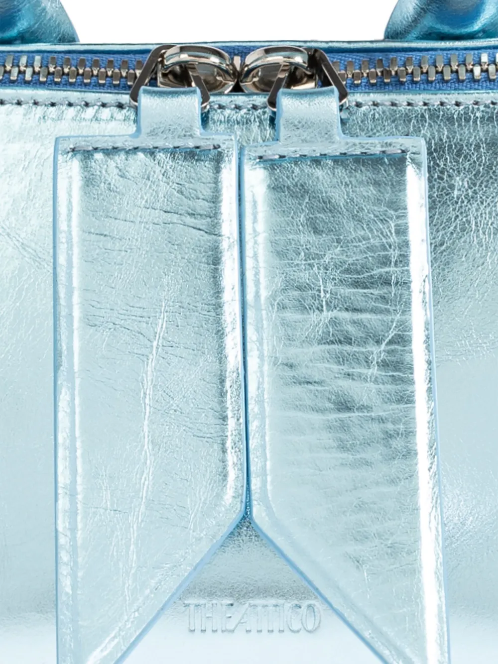 The Attico Friday leren shopper Blauw