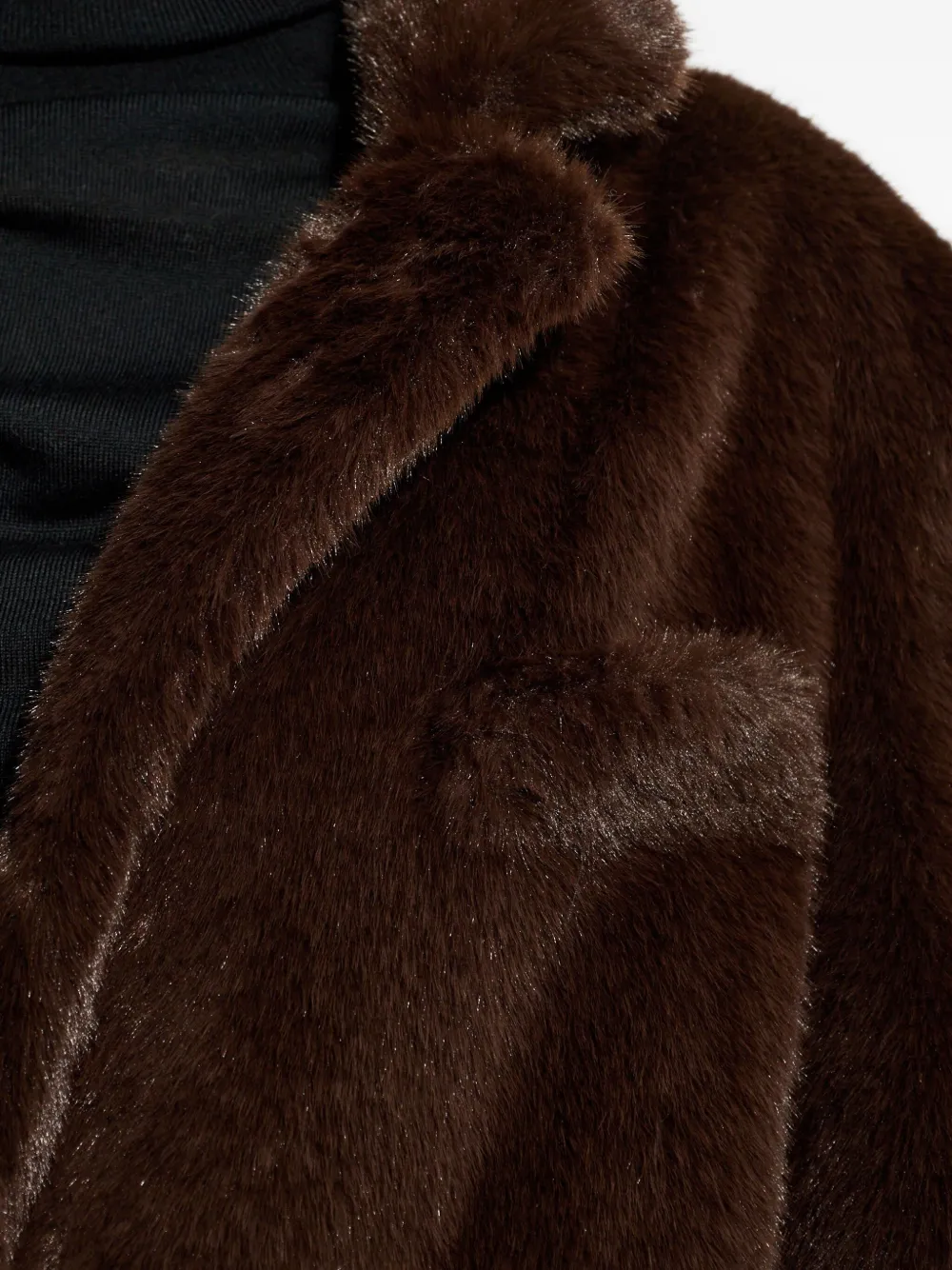 Stand Studio Emmie Buttoned Flap-pocket Coat In Brown