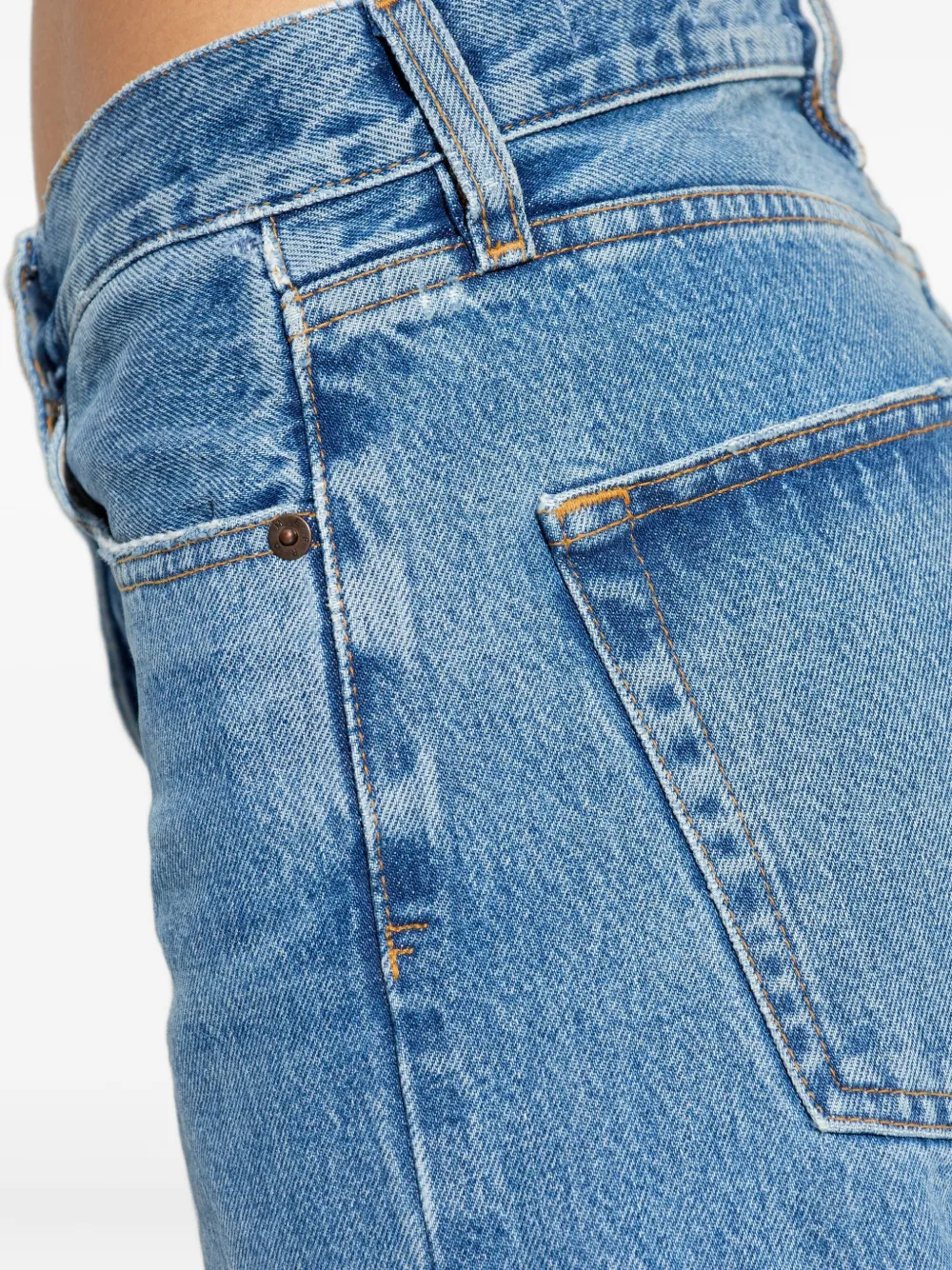 Frame Buttoned Jeans In Blue