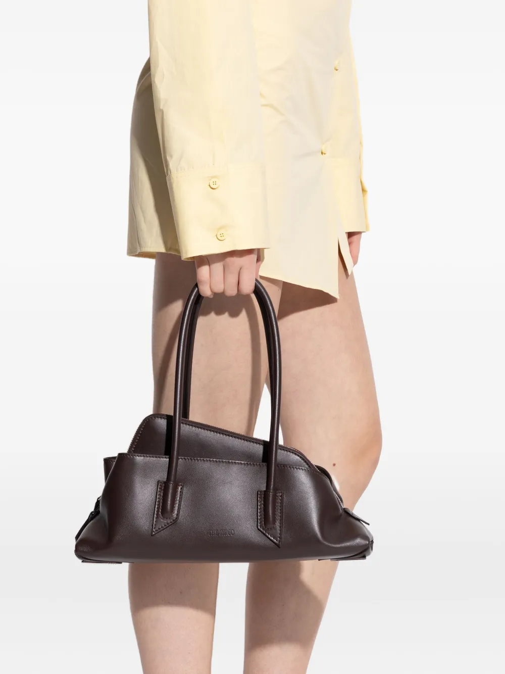 The Attico small La Passeggiata tote bag - Bruin