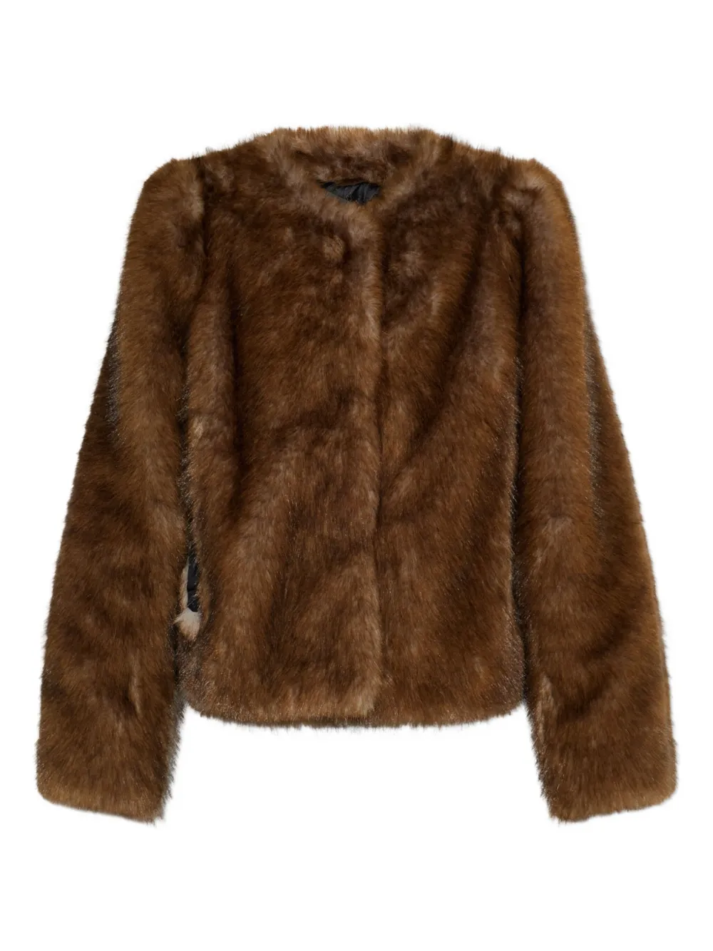 STAND STUDIO faux-fur jacket - ブラウン STAND STUDIO faux-fur jacket - ブラウン