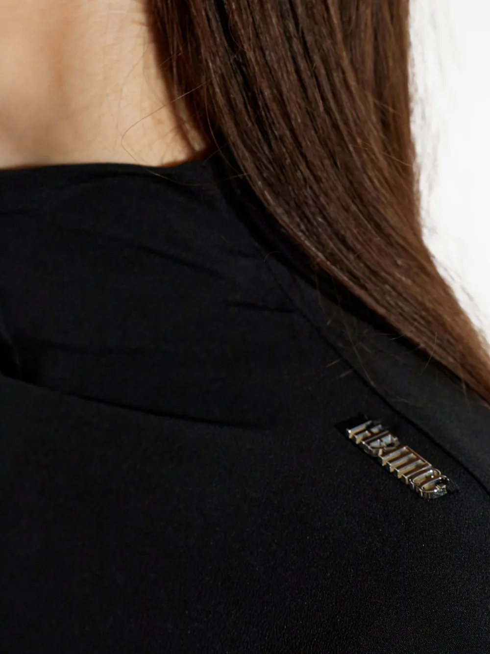 The Attico Blouse met strikdetail Zwart