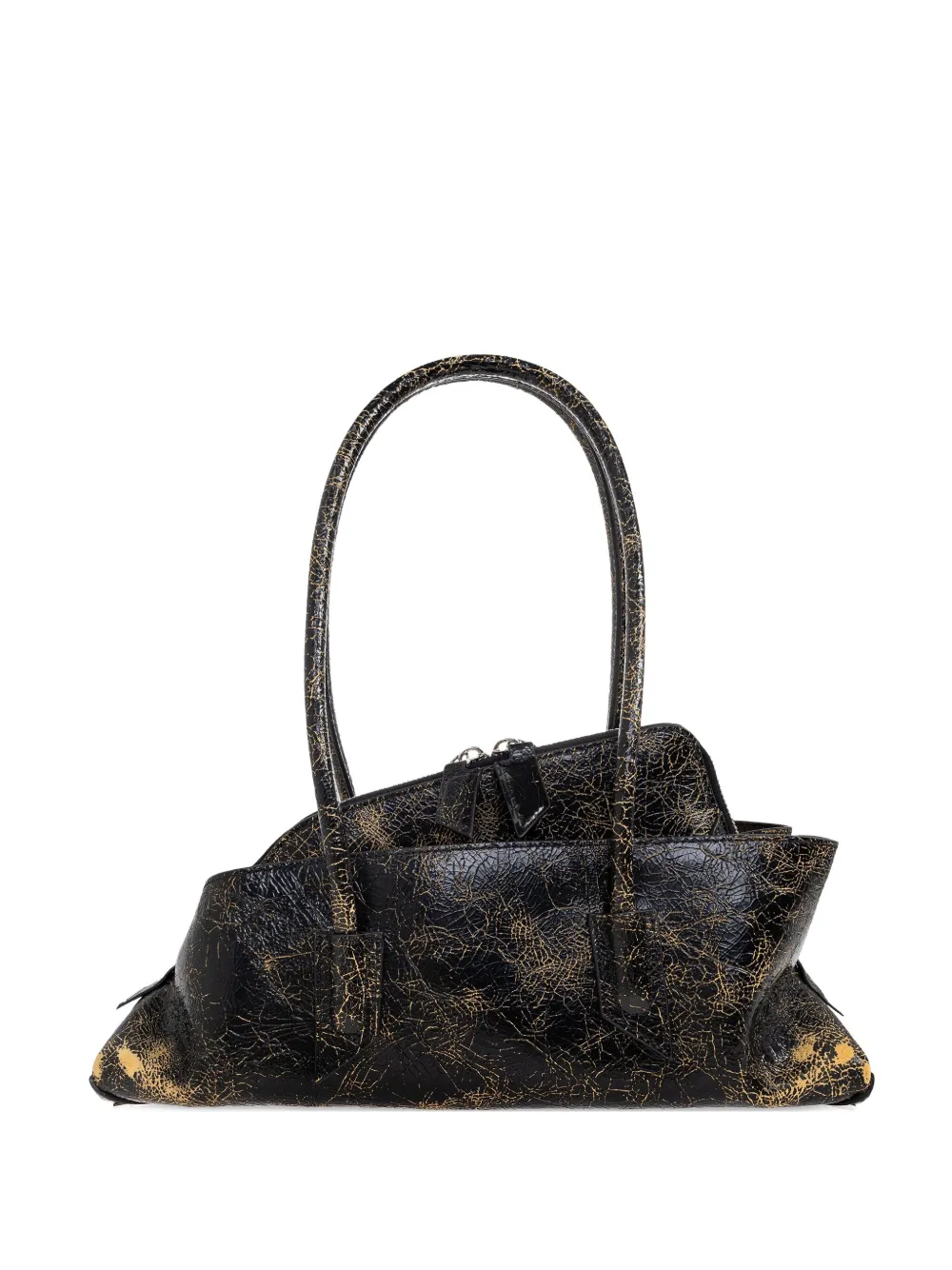 The Attico small La Passeggiata top-handle zip tote bag - ブラック