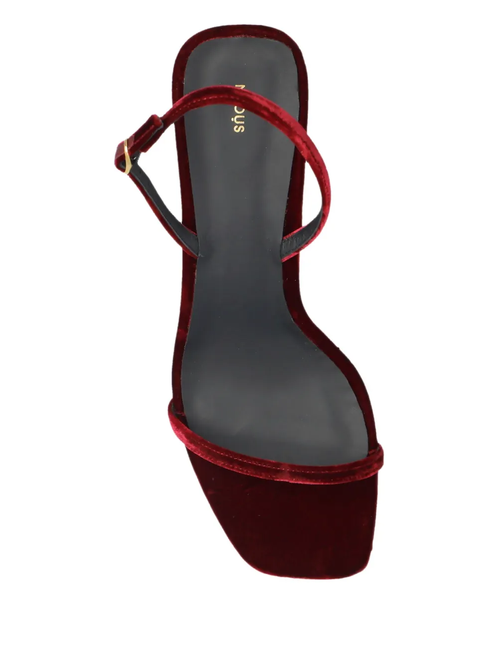 NEOUS 80 mm sandalen met fluwelen textuur en hak Rood