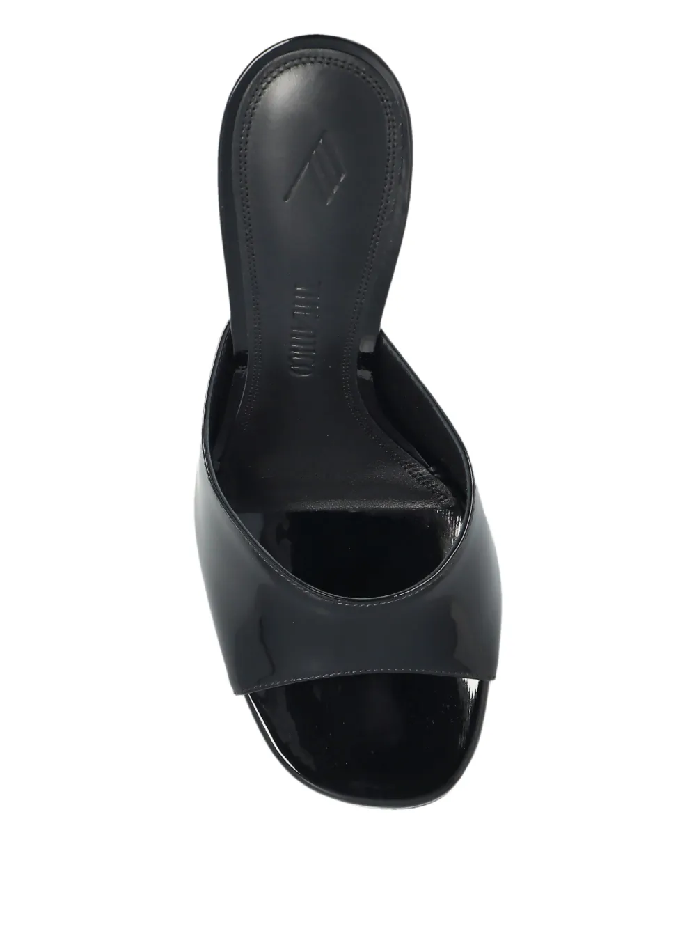 Attico 100mm Peep-toe Stiletto Sandals In Black