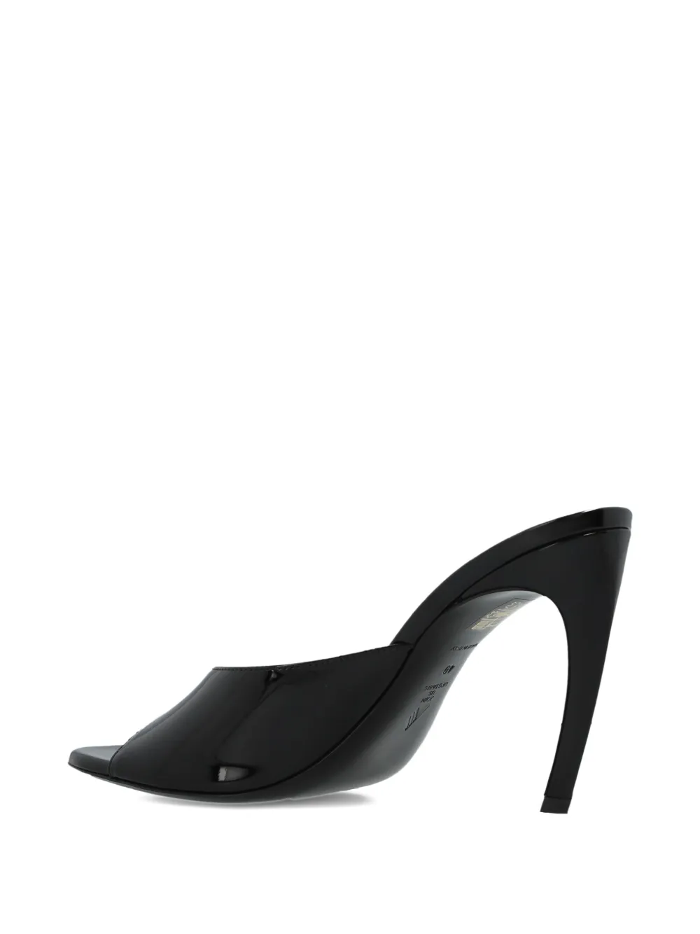 Attico 100mm Peep-toe Stiletto Sandals In Black