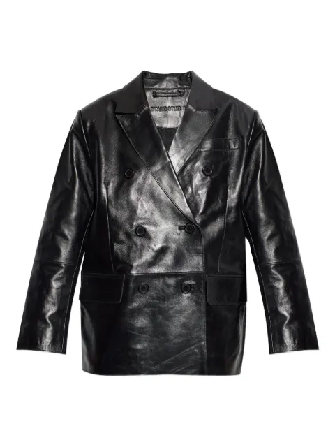 STAND STUDIO double-breasted leather coat