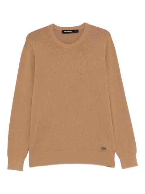 Karl Lagerfeld textured jumper 