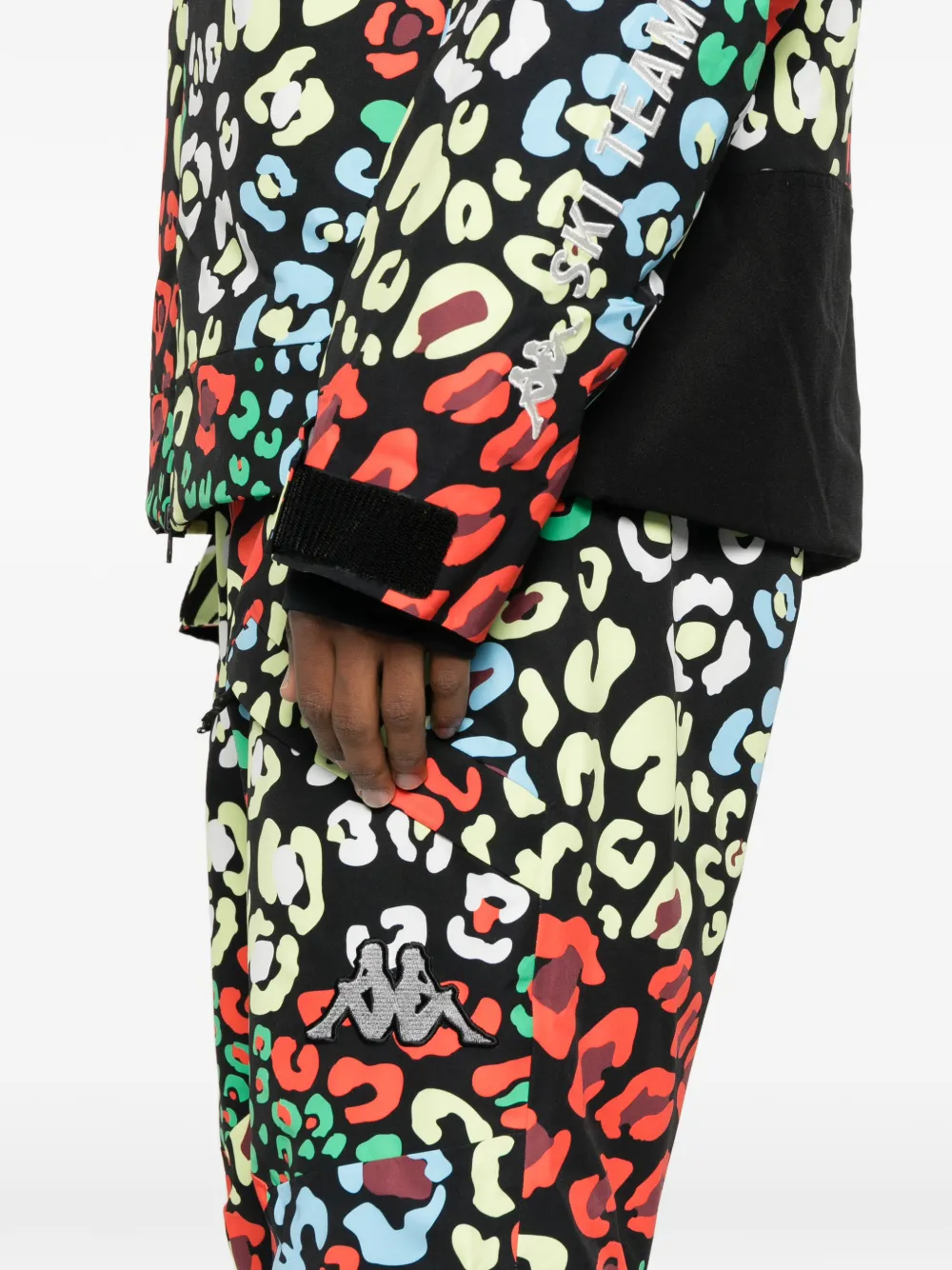 Kappa 622cg Premium Patterned Ski Bottoms In Black