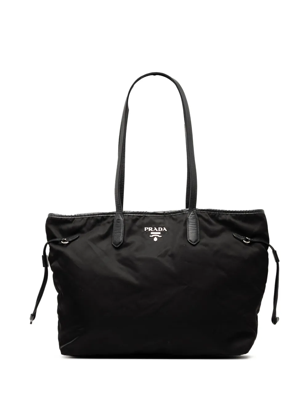 Prada Pre-Owned Tessuto totebag i Saffiano-läder från 2000-2025 | svart | Image 1