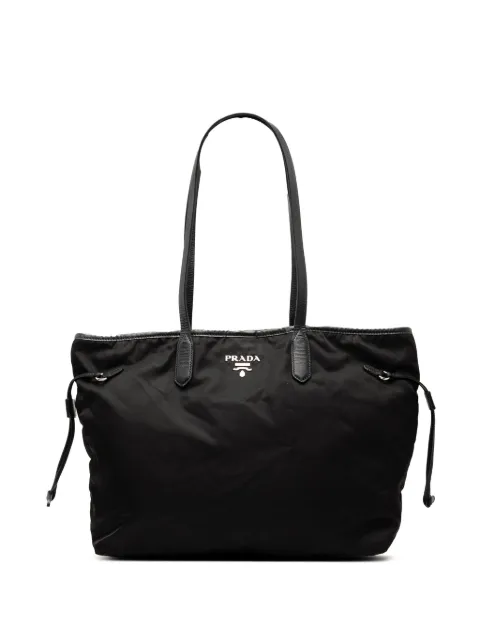 Prada Pre-Owned 2000-2025 Saffiano Trimmed Tessuto tote bag