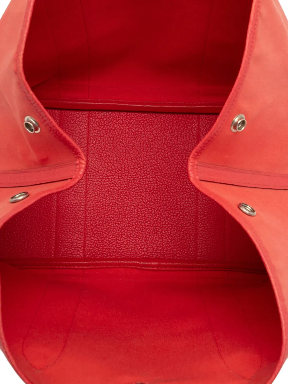 Pre-owned Hermes 2011 Toile And Negonda Garden Party 36 Tote Bag In Pink