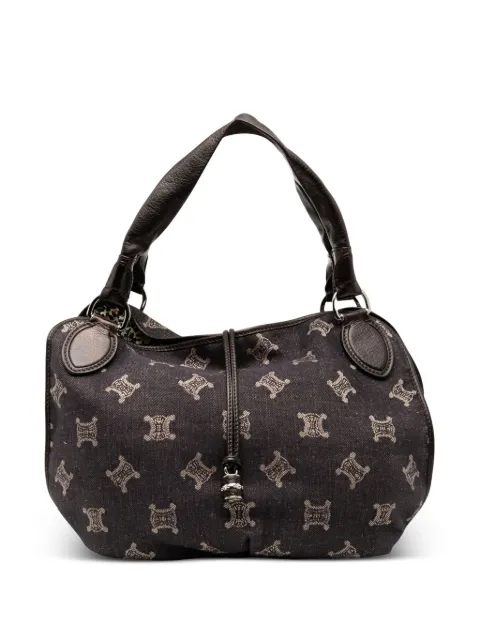 Celine Pre-Owned 2008 Macadam Denim Bittersweet hobo bag