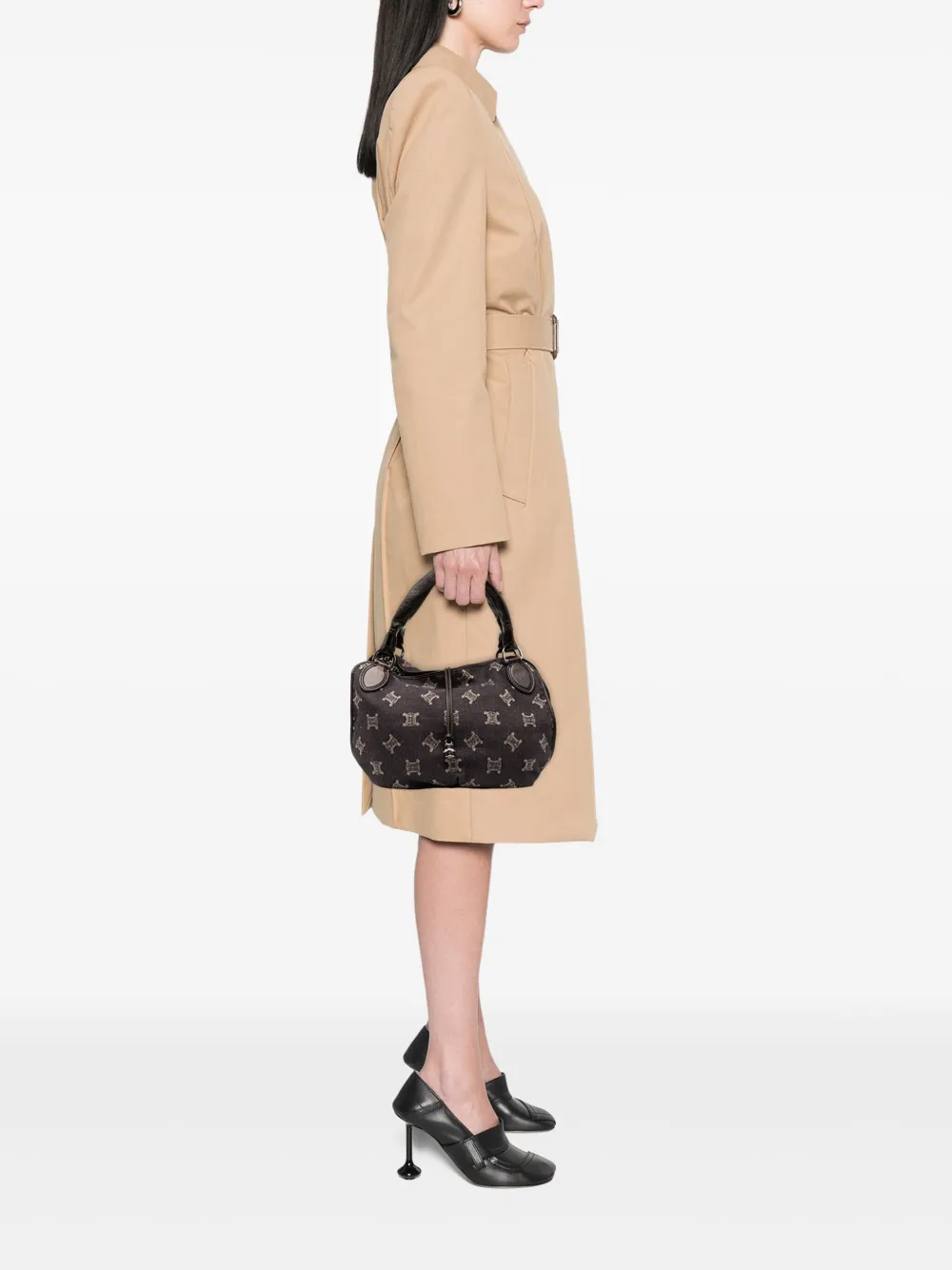 Celine Pre-Owned 2008 Macadam Denim Bittersweet hobo bag | Pre-Owned | Image 2