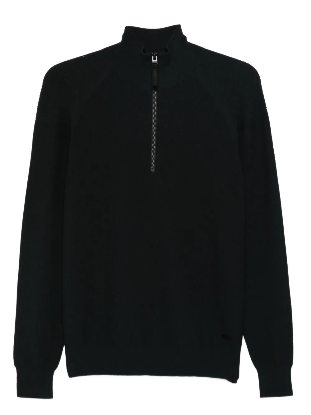 Alphatauri half-zip roll-neck sweater | Black | Image 1