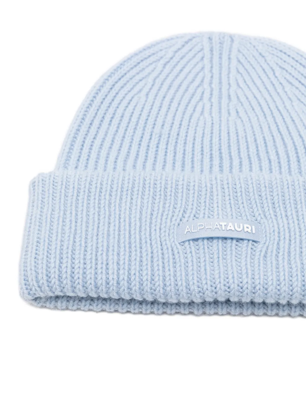 Alphatauri Ari Ribbed Logo-patch Hat In Blue