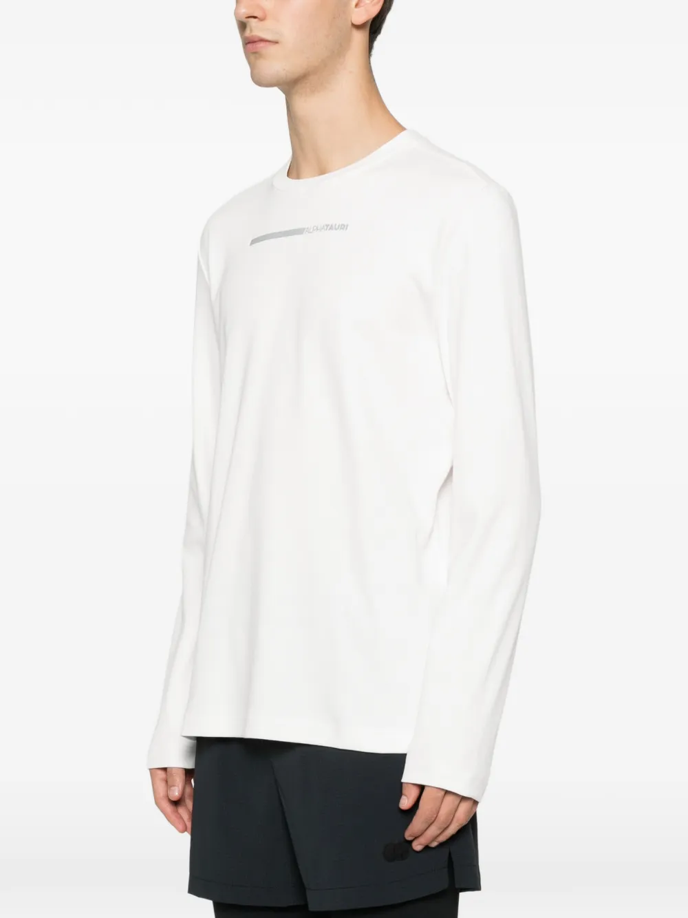 Alphatauri Stan Long-sleeve T-shirt In White