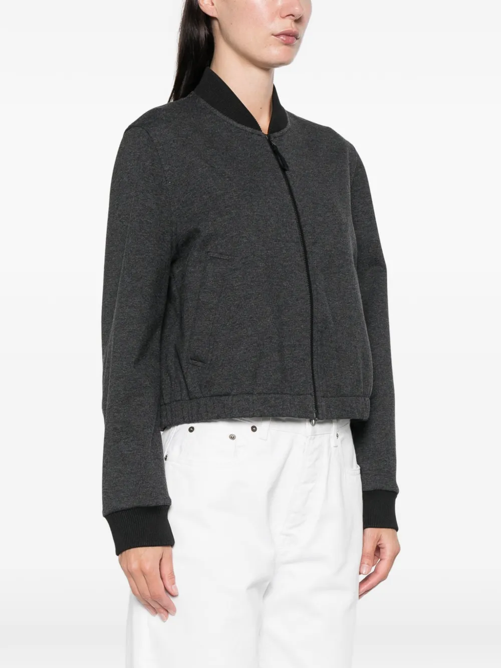 Alphatauri Oak V1.y9.02 Zip-fastening Jacket In Gray