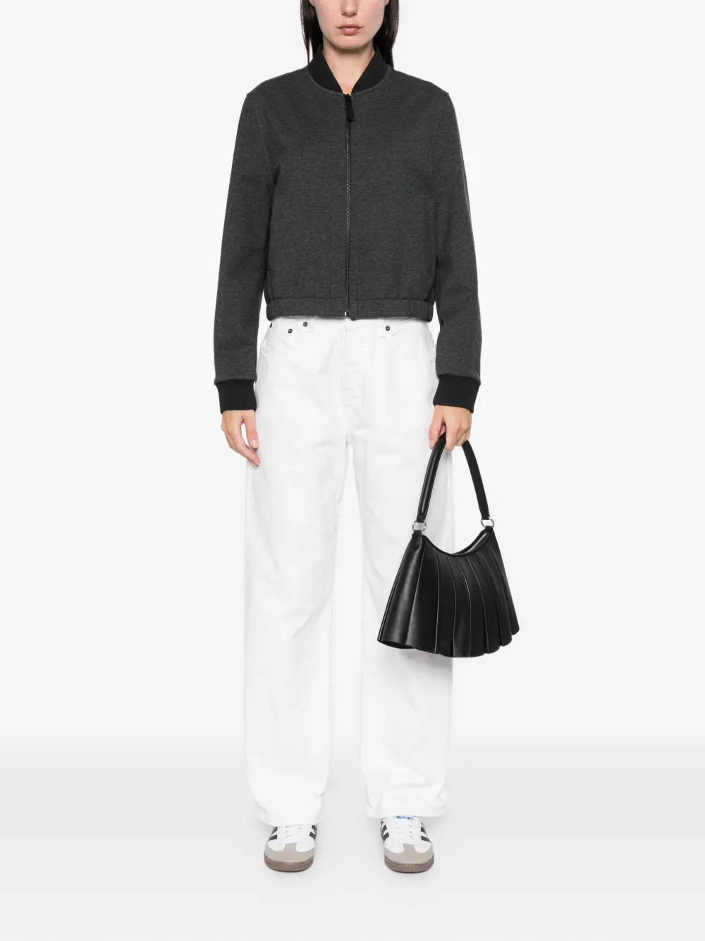 Alphatauri Oak V1.y9.02 Zip-fastening Jacket In Gray