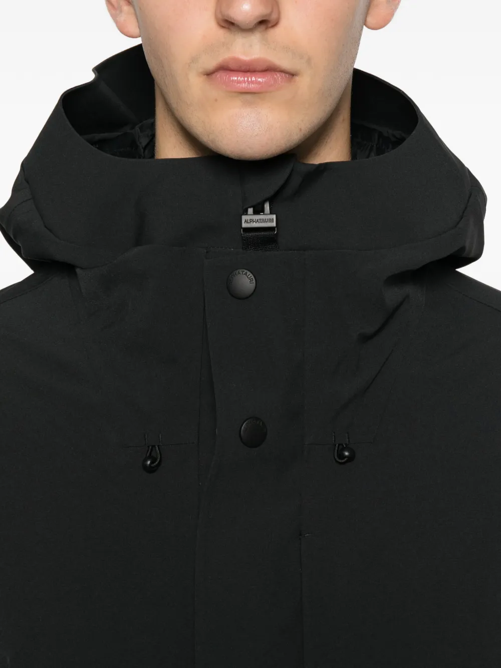 Alphatauri Hooded Padded Jacket In Black