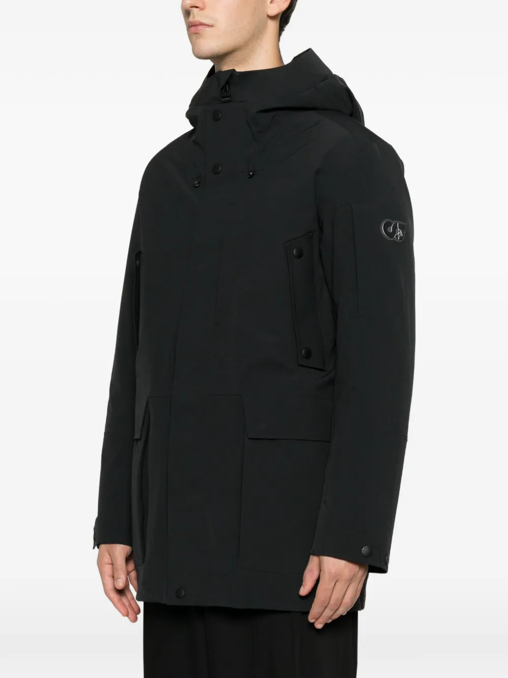 Alphatauri Hooded Padded Jacket In Black