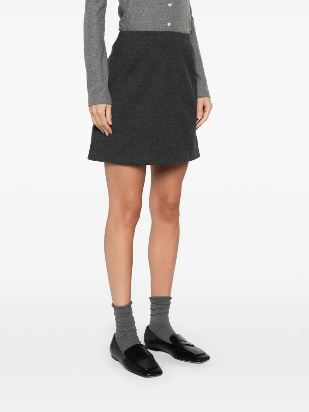 Alpha Tauri a-line mini skiry - Grijs