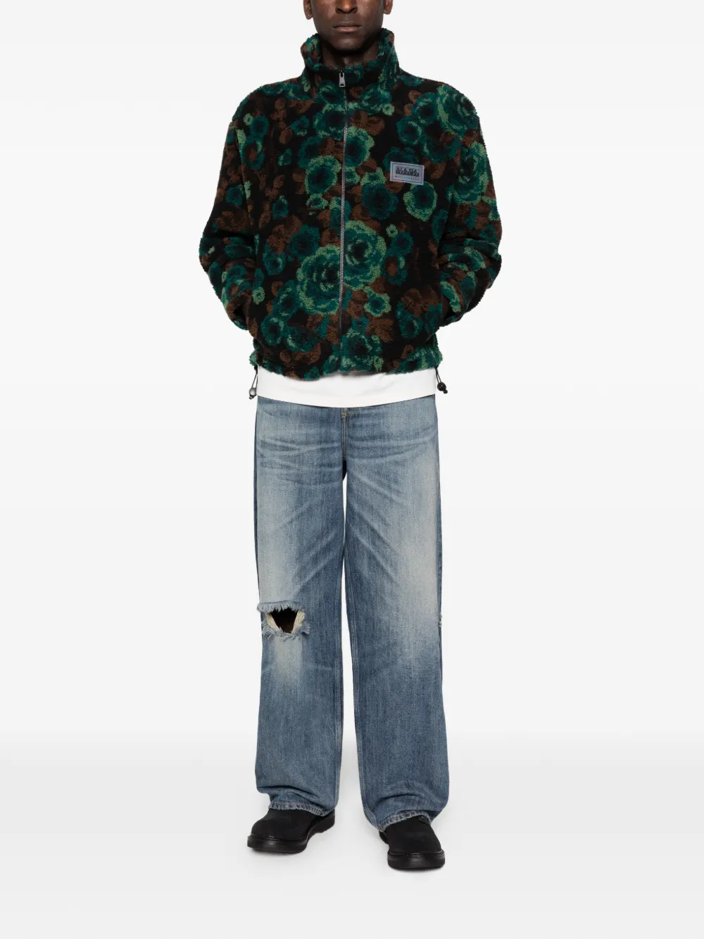 Napapijri floral-pattern zip-fastening jacket | Faux Fur & Shearling Jackets | Image 2