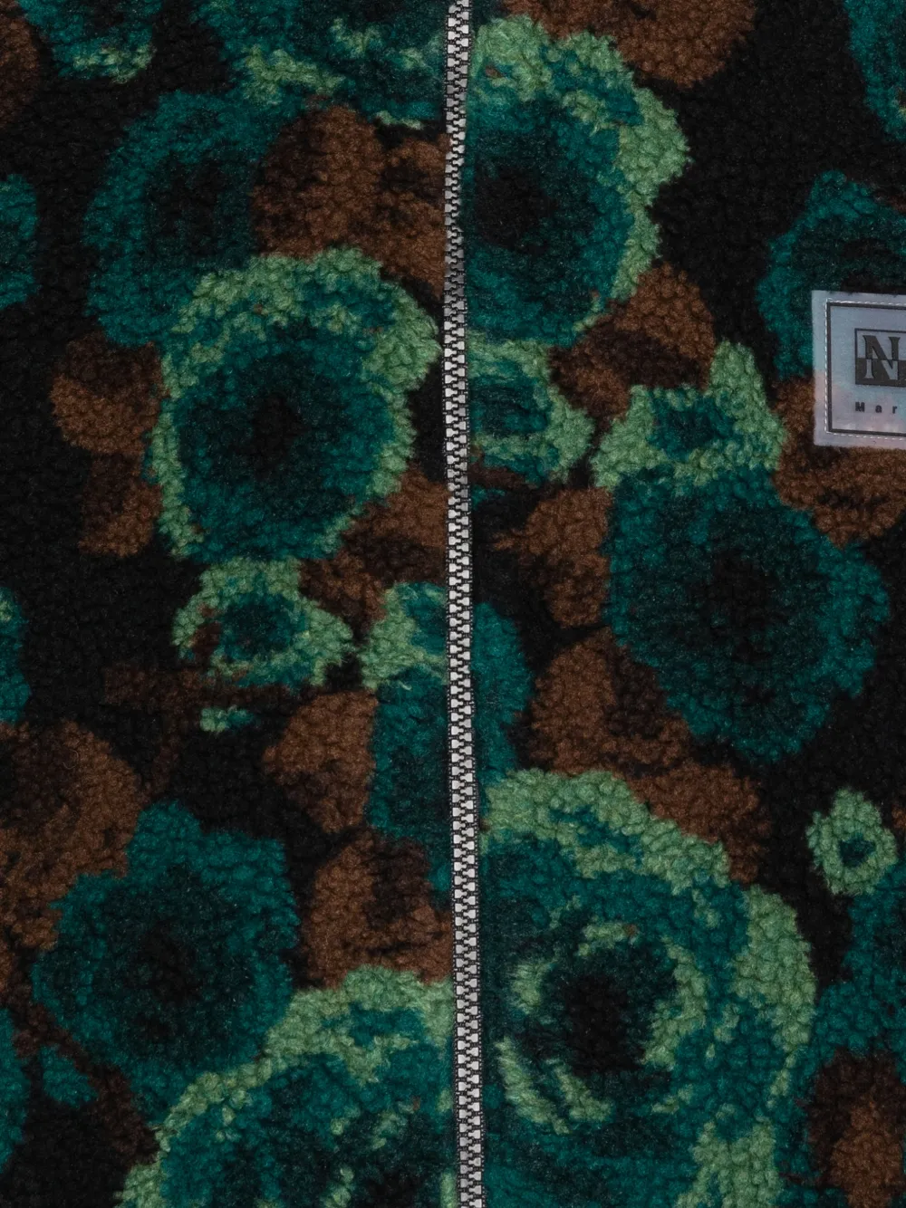 Napapijri Floral-pattern Zip-fastening Jacket In Green