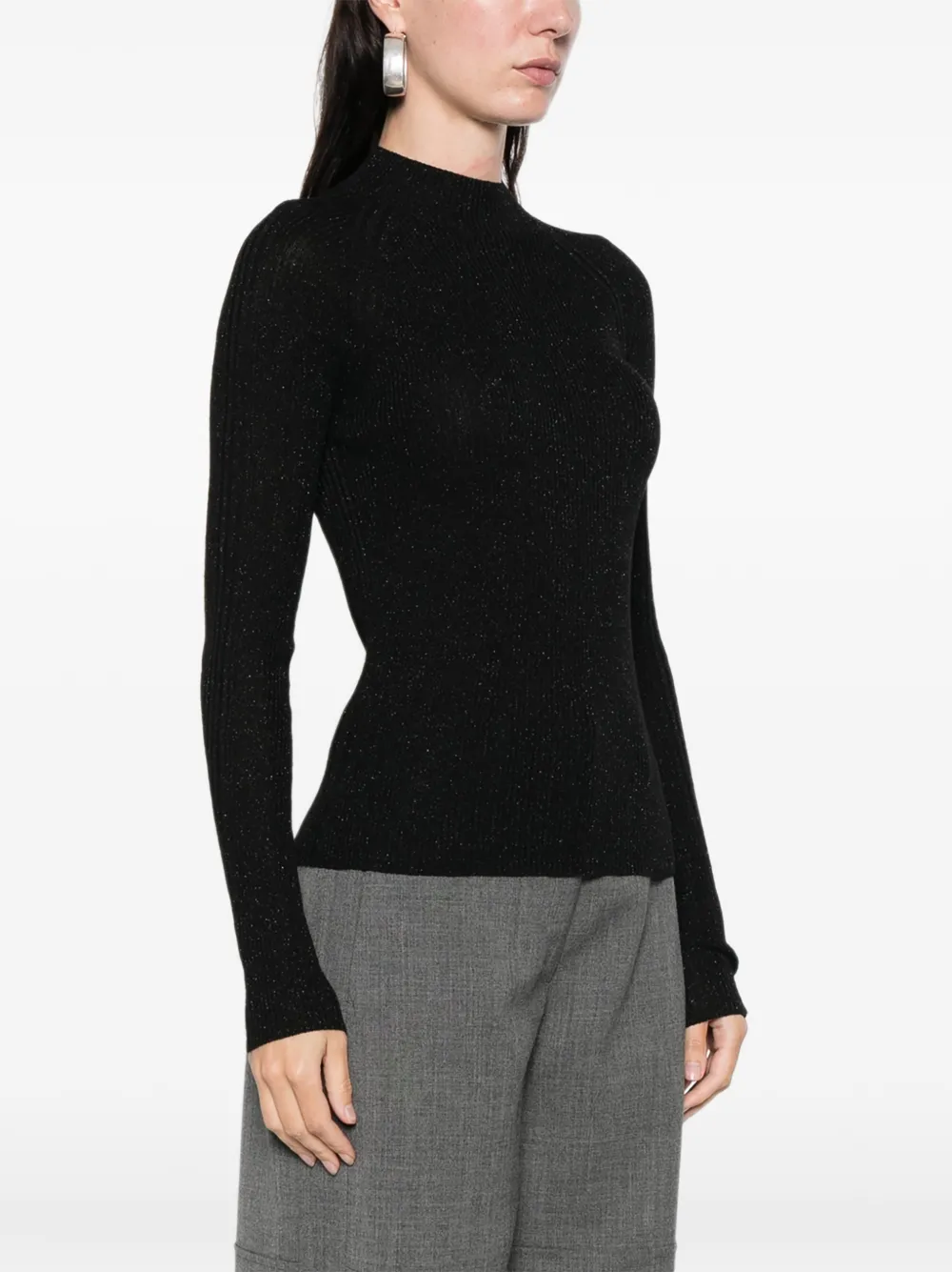 Alphatauri Flora Top In Black