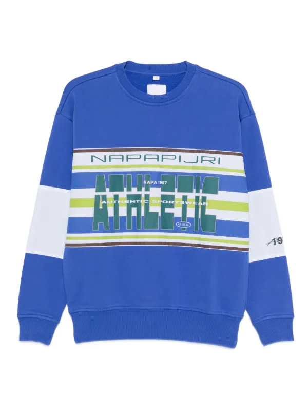 Napapijri x Martin Rose Lamont スウェットシャツ | ブルー | FARFETCH JP