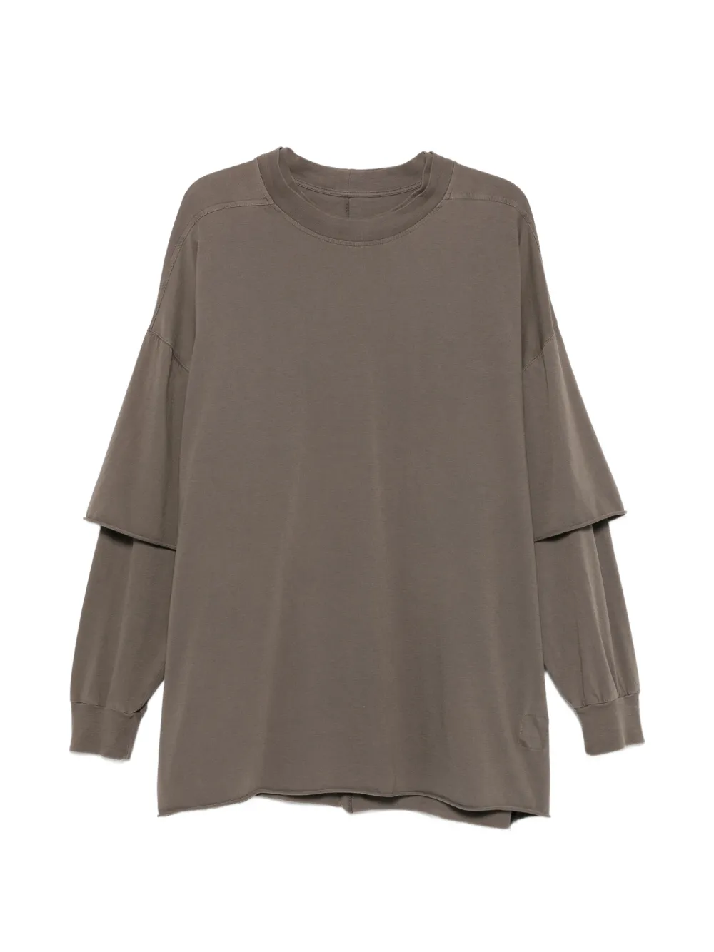 Rick Owens DRKSHDW Tommy Hustler layered-sleeve T-shirt - Grigio