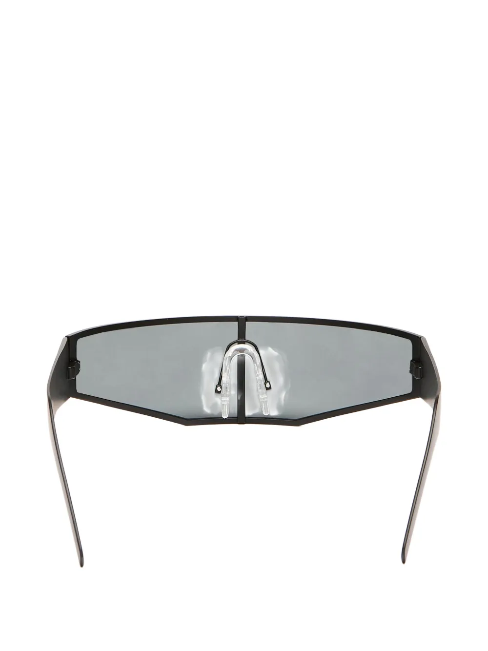 Rick Owens DRKSHDW Temple zonnebril Zwart