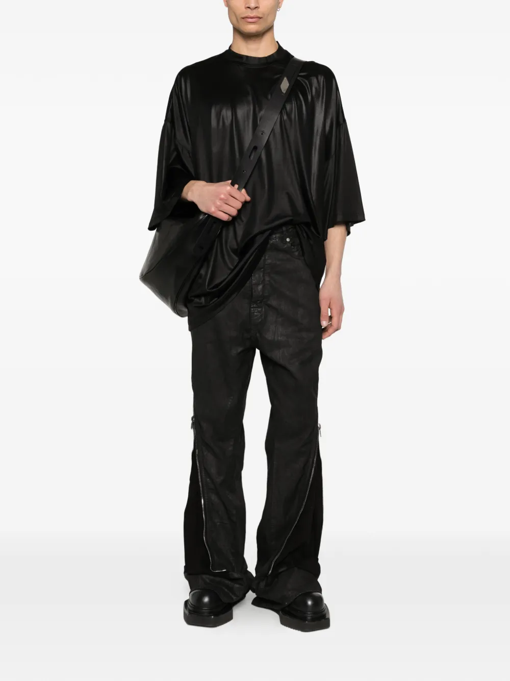Rick Owens DRKSHDW Jeans met ritsdetail en knopen Zwart