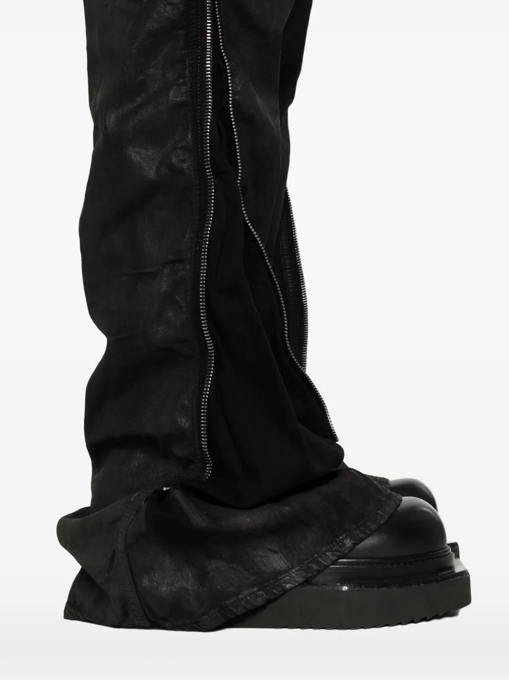 Rick Owens DRKSHDW Jeans met ritsdetail en knopen Zwart