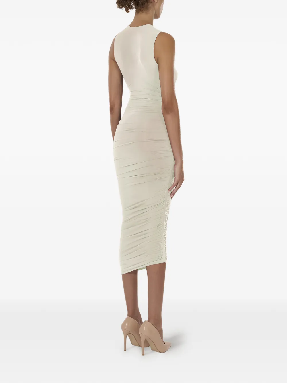  Wolford Drape Midi Dress - Neutrals 