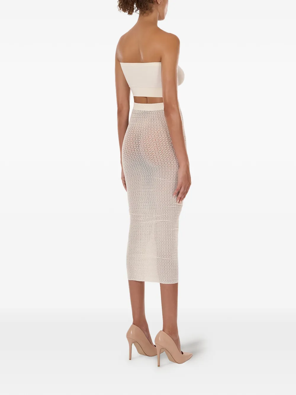 Wolford Daisy midi-rok Beige